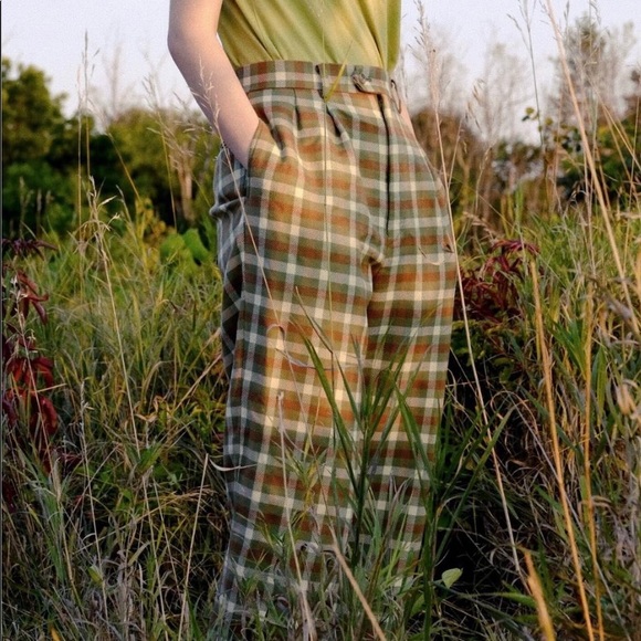 Unique Vintage Plaid Pants - Picture 2 of 5
